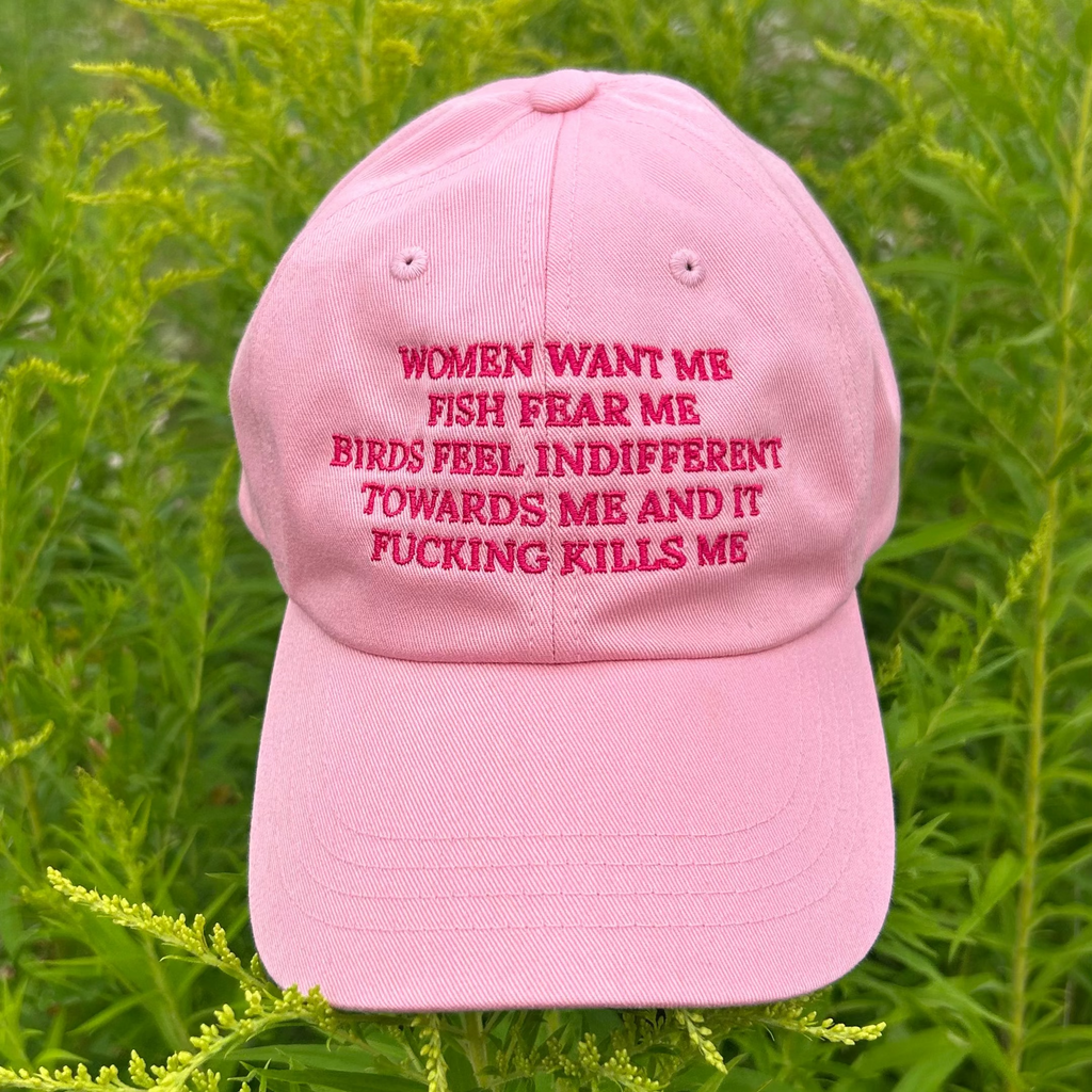 Birds Feel Indifferent Towards Me Hat - Pink